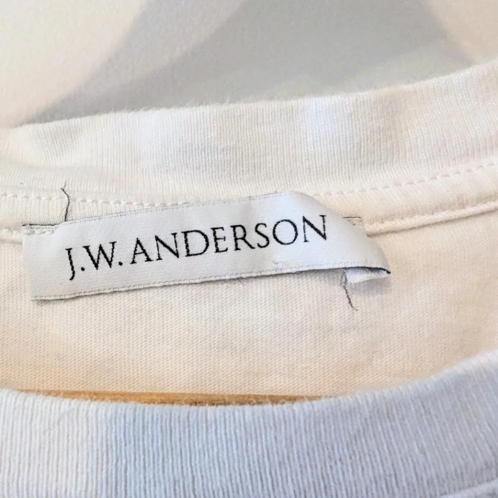 JW Anderson Orbital Logo Tee White XS 100% Cotton Unisex Quiet Luxury Portugal